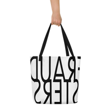 Load image into Gallery viewer, Fraudsters Beach Bag | All-Over Print Large Tote Bag